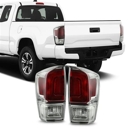 For 2016 2020 Toyota Tacoma Limited Pickup Smoked Clear Len Tail Lights