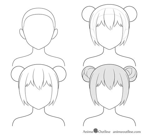 How To Draw Anime And Manga Hair Female Animeoutline Anime