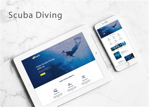 Scuba Diving Website On Behance