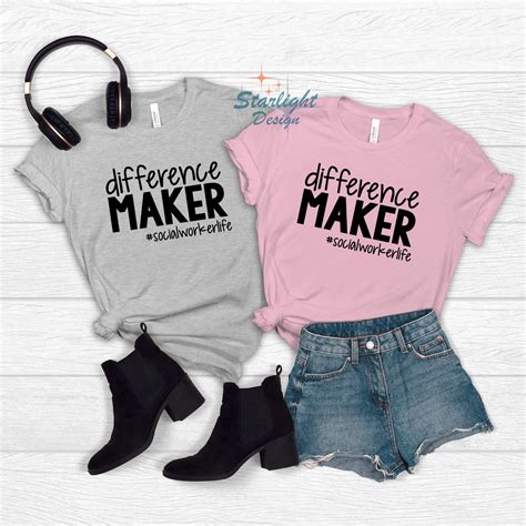 Difference Maker T Shirt Social Worker Shirt T For Social Etsy