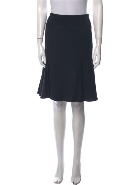 Giorgio Armani Knee Length Skirt Black Skirts Clothing Gio