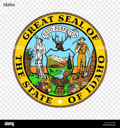 Emblem Of Georgia State Of Usa Vector Illustration Stock Vector Image