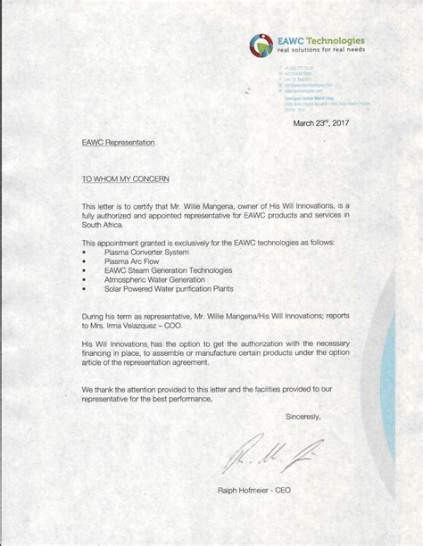 As the audit progresses, the audit team will assemble a list of those items about which it is appropriate to seek management representations. eawc_ex10z13001.jpg