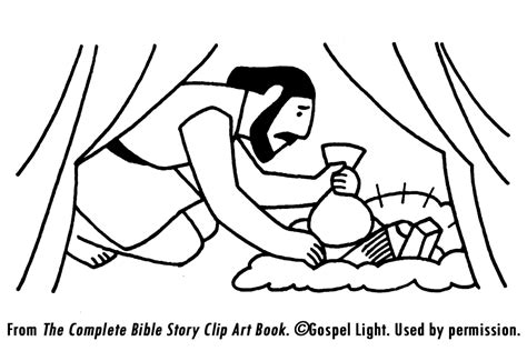 Cartoon woman at the well coloring pages. Achan's Sin | Bible lessons joshua, Bible class, Bible ...