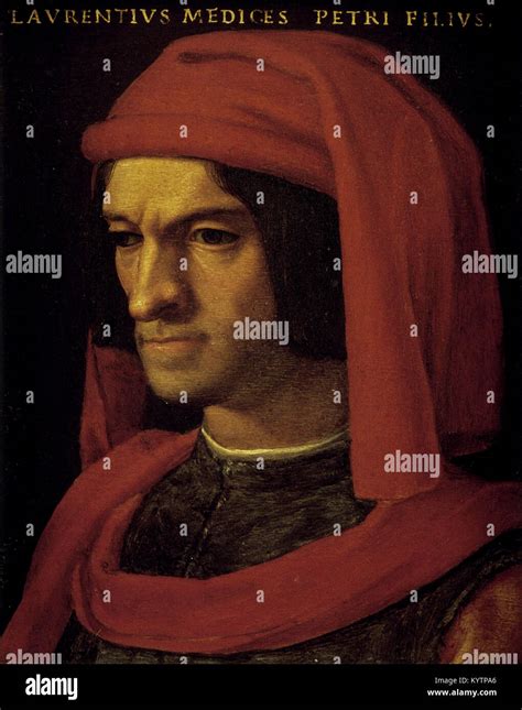 Agnolo Di Cosimo Agnolo Bronzino Portrait Of Lorenzo Il Magnifico