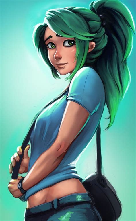 greenie by raichiyo33 on deviantart character illustration girl cartoon character art