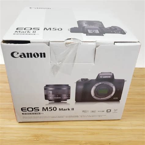 Canon Eos M50 Mark Ii With 15 45mm Mirrorless Digital Camera Kit