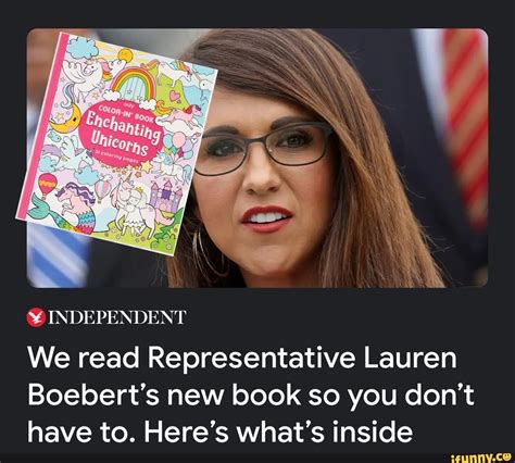 Independent We Read Representative Lauren Boeberts New Book So You Don