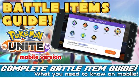 Pokémon Unite Mobile Version Battle Items Guide Everything You Need To