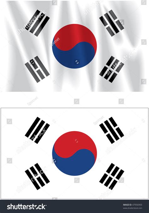 Flag Of South Korea Stock Photo 47956993 : Shutterstock