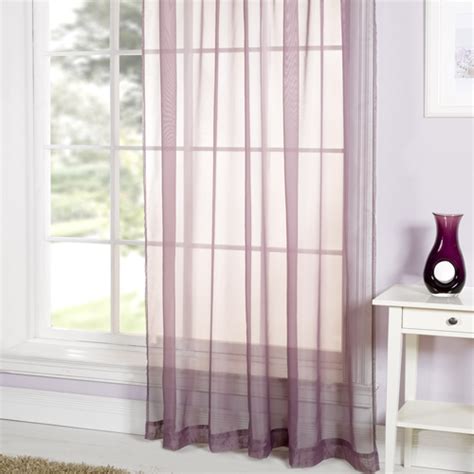 Purple Eyelet Voile Curtain Panel Tonys Textiles Tonys Textiles