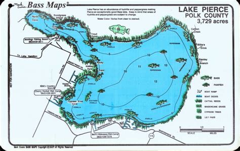 Contour Lake Maps Of Florida Lakes Bathymetric Maps Boat Ramp