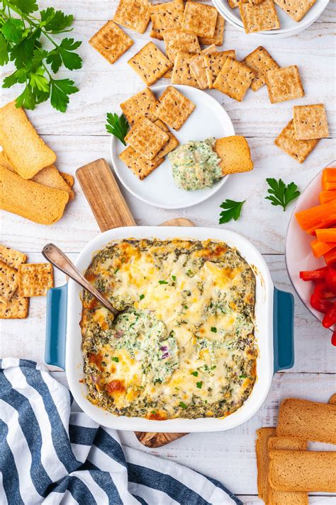 Easy Hot Spinach Dip Recipe A Creamy Baked Spinach Dip With Cheese