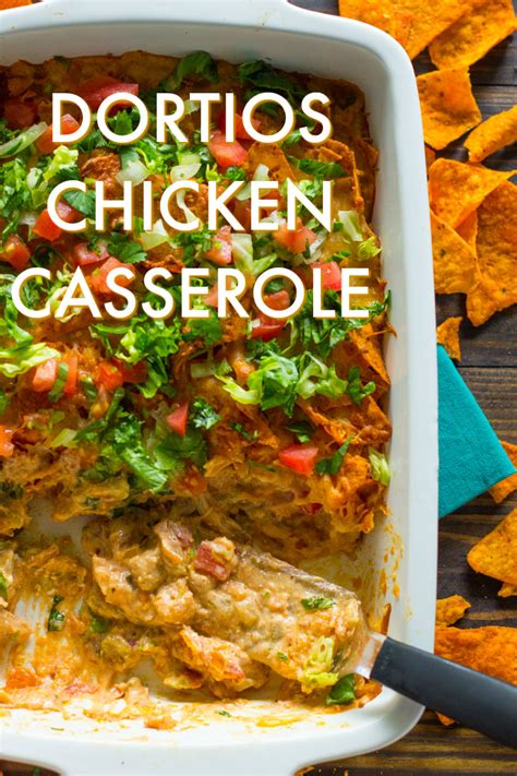 This dorito casserole is layers of crushed dorito tortilla chips, ground beef, salsa and cheese, all baked together to golden brown perfection. Doritos Chicken Casserole | Gimme Delicious