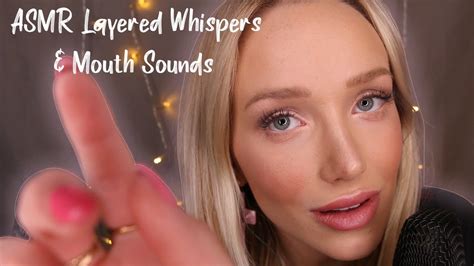 asmr layered whispers trigger words mouth sounds and face touching youtube