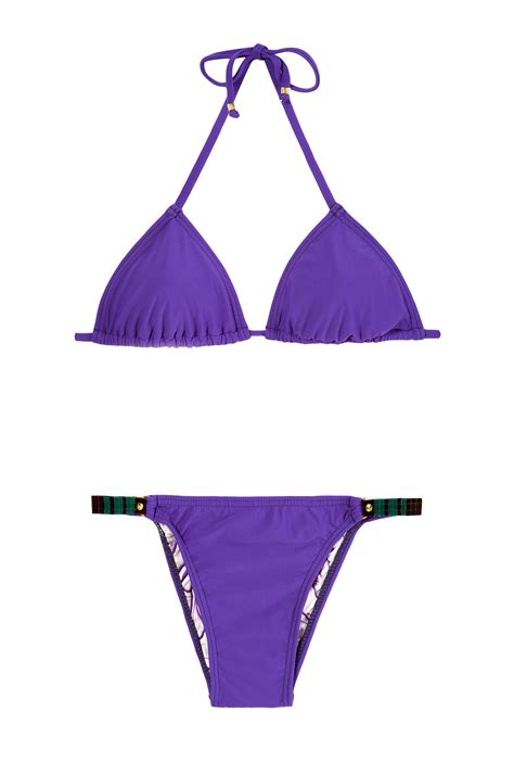 Dark Purple Bikini Bikinis Triangle Bikini Triangle Bikini Set My Xxx Hot Girl