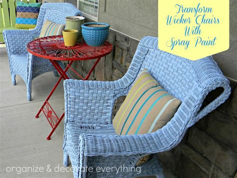 Transform Wicker Chairs With Spray Paint Wicker Chairs Painting