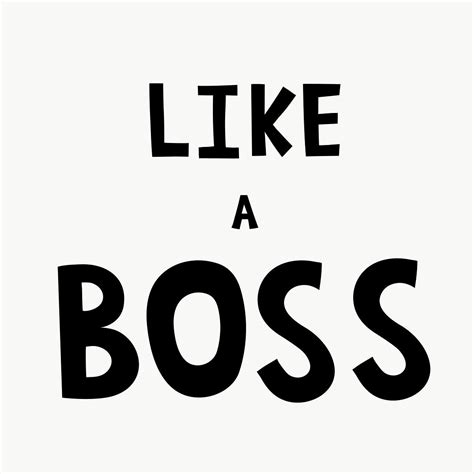 Black Like A Boss Doodle Typography Design Element Free Image By