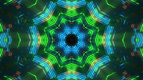 Glow Neon Mandala Motion Graphics Videohive