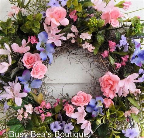 Summer Wreath Magic Wishes Primitive Country Cottage Wreathflower