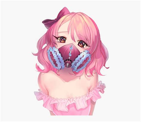 Anime Girl Aesthetic Mask — Animwallcom