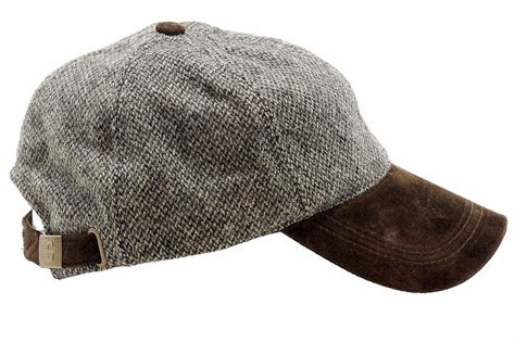 Stetson Mens Suede Peak Wool Adjustable Baseball Hat
