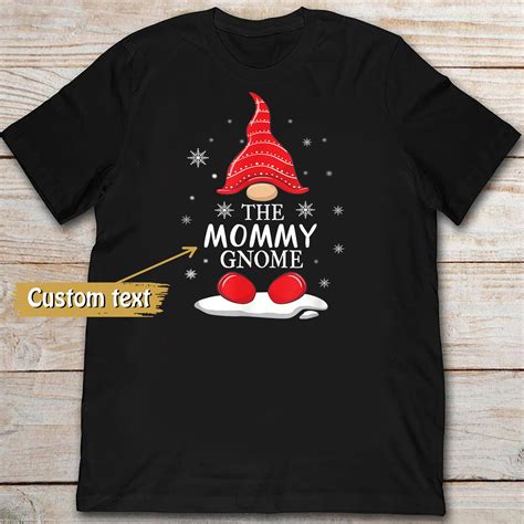The Mommy Gnome Shirt Personalizes Gnome Christmas Shirt Etsy