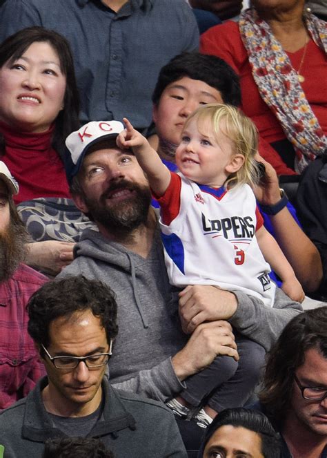Jason Sudeikis Takes His Adorable Son Otis To A Basketball Game — See