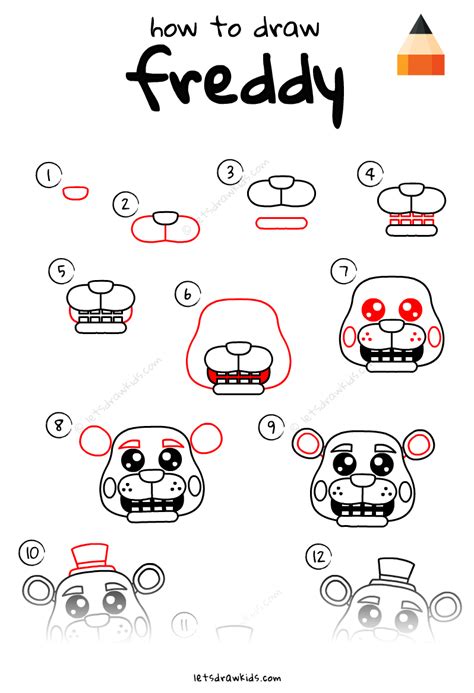 How To Draw Freddy Fazbear 1