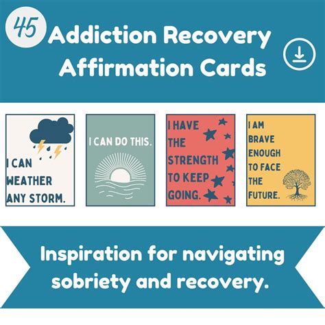 Sobriety Affirmation Cards For Addiction Early Recovery Sober