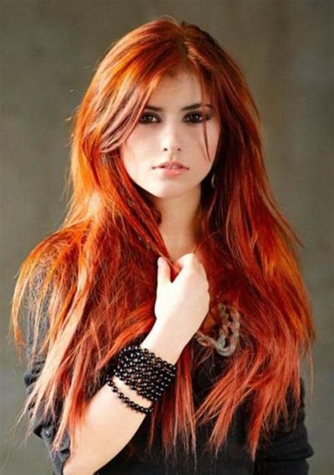 15 best collection of long hairstyles red hair