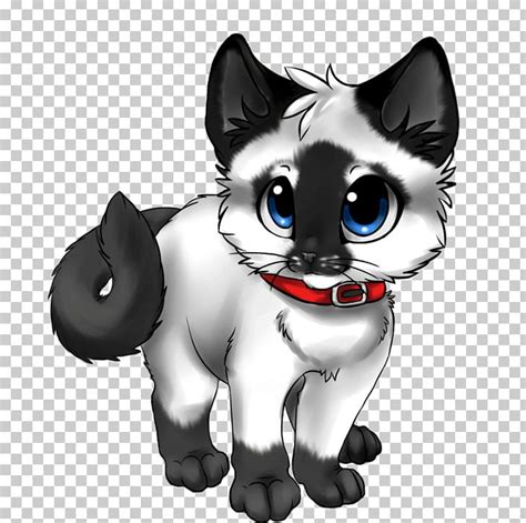 Siamese Cat Kitten Anime Drawing Animation Png Clipart Animals