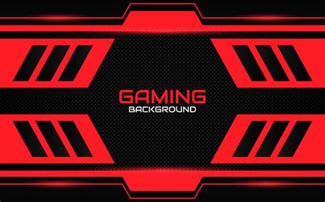 Abstract Futuristic Black And Red Gaming Background With Modern Esport