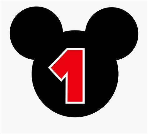 Mickey Mouse Number 1 Clipart Mickey Mouse Number 1 Png Mickey Mouse