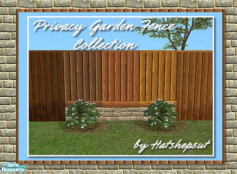 The Sims Resource Wooden Privacy Fences