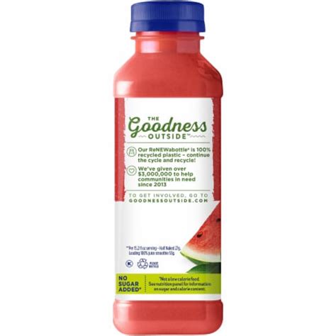Naked Half Naked Watermelon With Passion Fruit Juice Smoothie 152 Fl