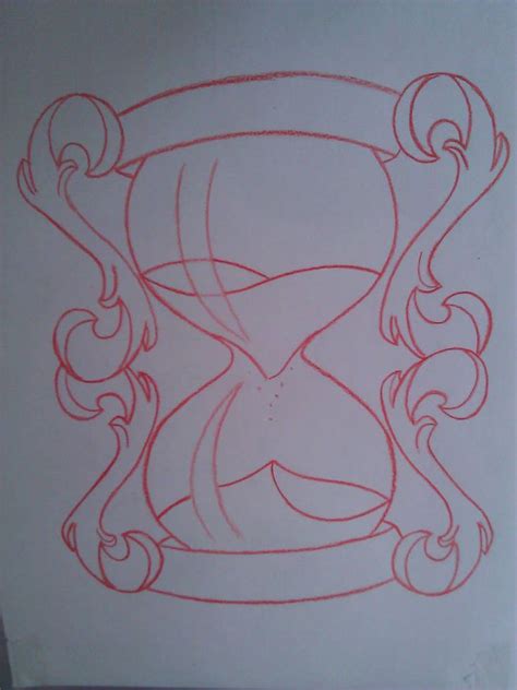 Hourglass Sketch By Painispleasure Tats Tattoo Stencil Outline
