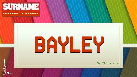Image For Bayley Surname