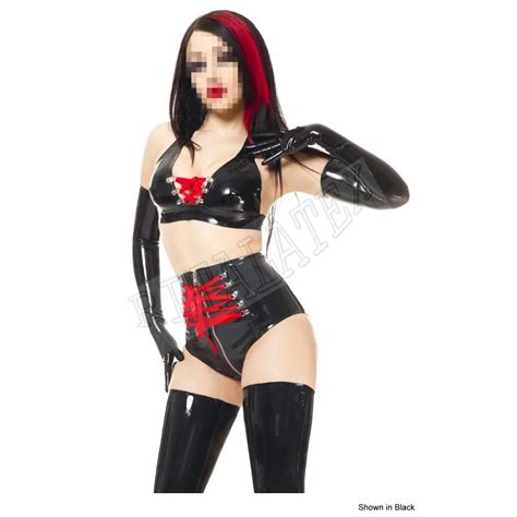 Mm Latex Lingerie Sets Sexy Latex Mistress Dresses Bra With Knickers