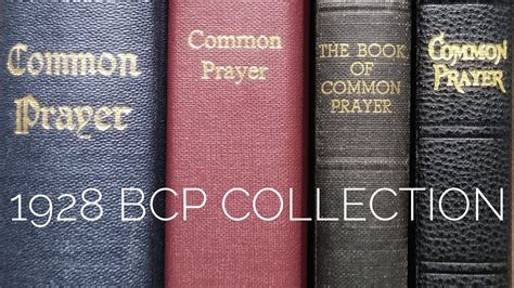 1928 Book Of Common Prayer Bcp Collection Youtube