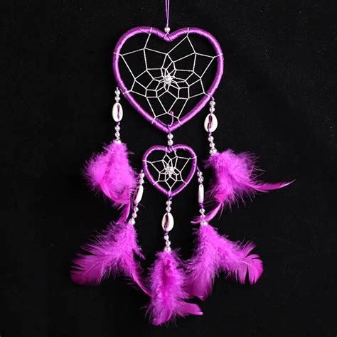 2016 Antique Handmade Indian Double Heart Dreamcatcher With Feather