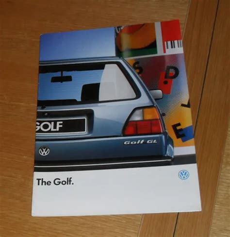 Volkswagen Vw Golf Mk2 Brochure 1988 13 16 Cl 18 Gl 16 Turbo