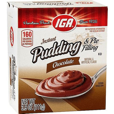 Iga Pudding Chocolate Instant Pudding And Gelatin Priceless Foods