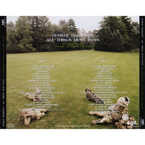 All Things Must Pass 50th Anniv Collectors Edition 2 Cd By George Harrison Cd X 2 With
