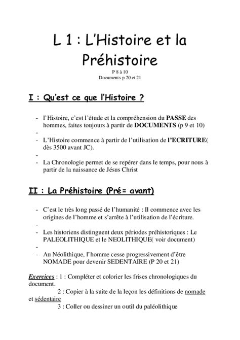 Pdf 6 Premières Leçons Dhistoire 6eme Rivo Fafa