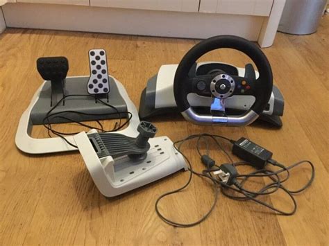 Xbox 360 Official Wireless Steering Wheel And Pedals In Havant
