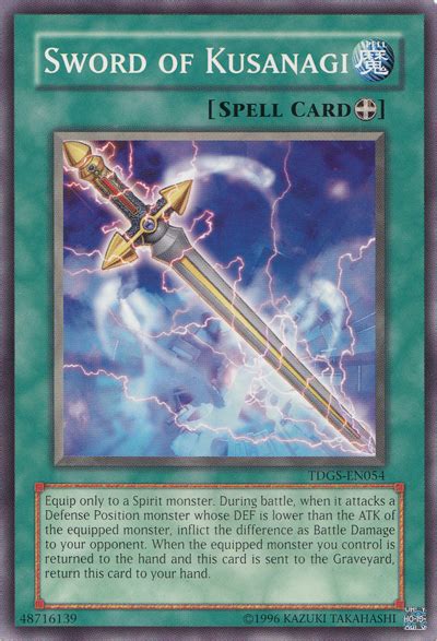 Trading card game is a japanese collectible card game developed and published by konami. Sword of Kusanagi - Yu-Gi-Oh!