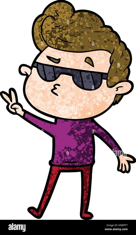 Cartoon Cool Guy Stock Vector Image And Art Alamy