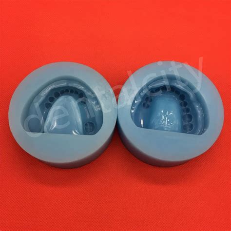 2pcsset Dental Edentulous Rubber Mould Silicon Rubber Mould Teeth