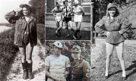 Nazi Soldiers Don Skirts Dresses And Even Bras In Second World War Photos Daily Mail Online